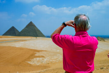 A picture of a visitor from the pyramids